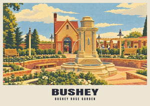 Bushey Rose Garden Poster