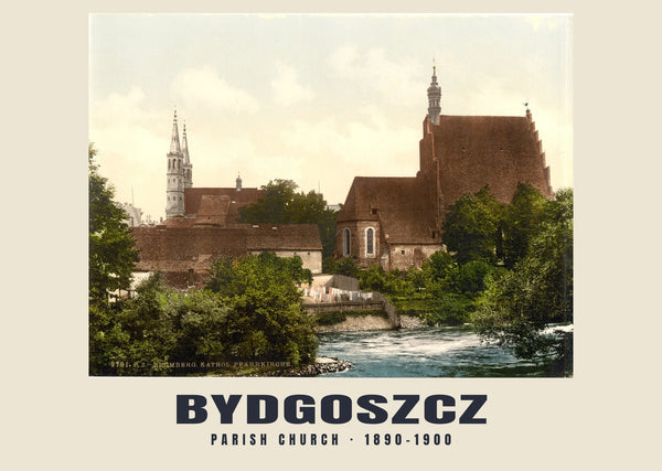 Parish Church, Bydgoszcz — 1890–1900 · Vintage photochrom print