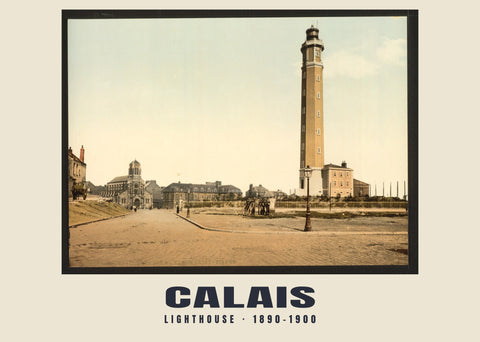 Lighthouse, Calais — 1890–1900 · Vintage photochrom print