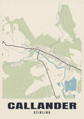 Street map poster of Callander, Stirling