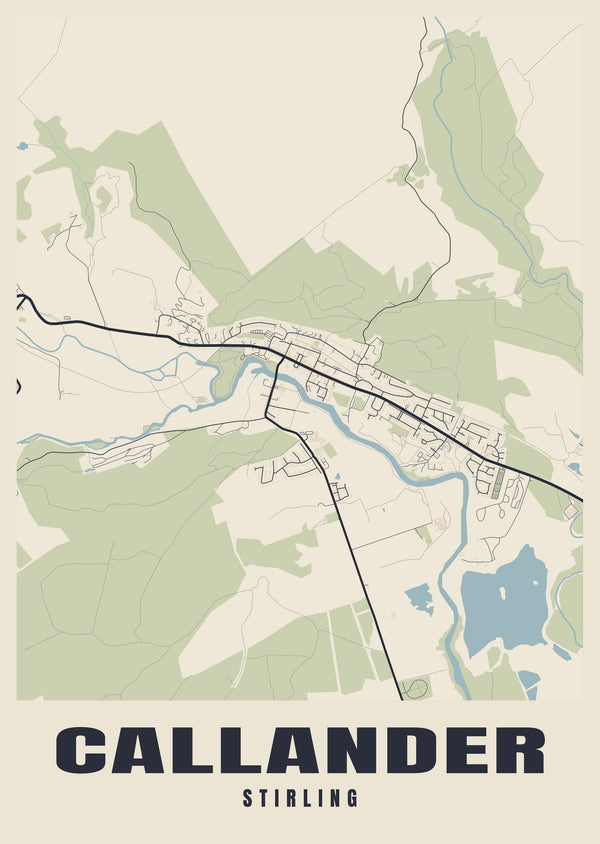 Callander Street Map Poster