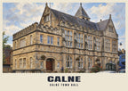Calne Town Hall poster, Oil Painting style