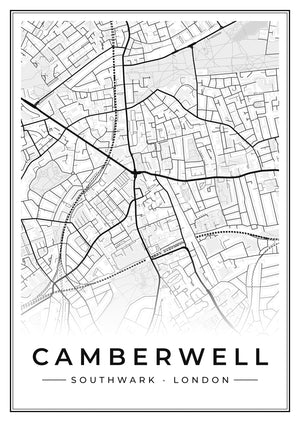Camberwell Street Map Poster