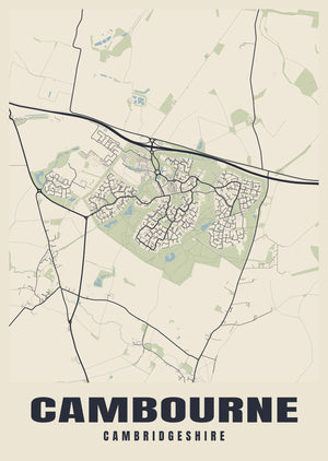 Cambourne Street Map Poster