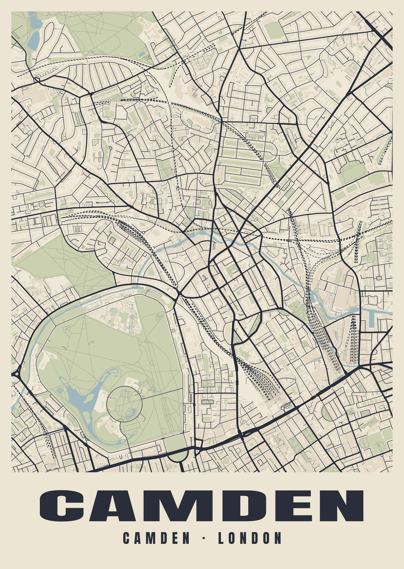 Camden Heritage Street Map Poster