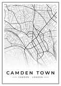 Street map poster of Camden Town, Camden, London