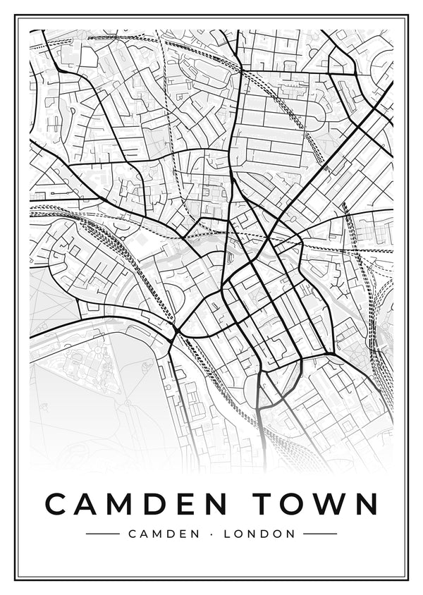 Camden Town Street Map Poster