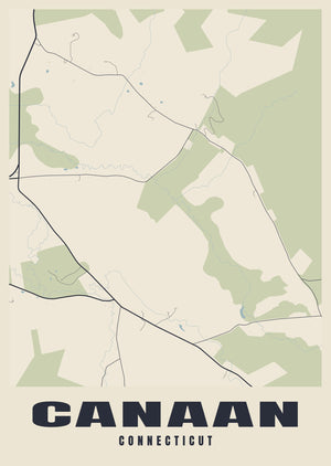 Canaan Street Map Poster