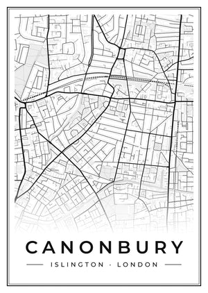 Canonbury Street Map Poster