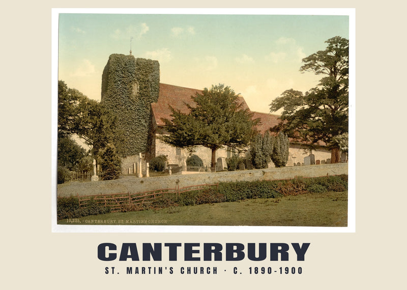 St. Martin's Church, Canterbury, c. 1890–1900 Heritage Print