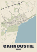 Street map poster of Carnoustie, Angus