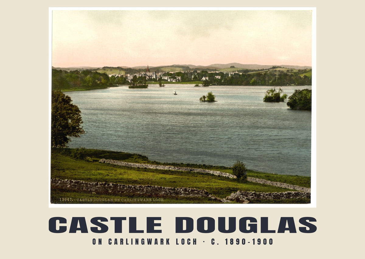 On Carlingwark Loch, Castle Douglas, c. 1890–1900 heritage photograph