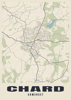 Street map poster of Chard, Somerset