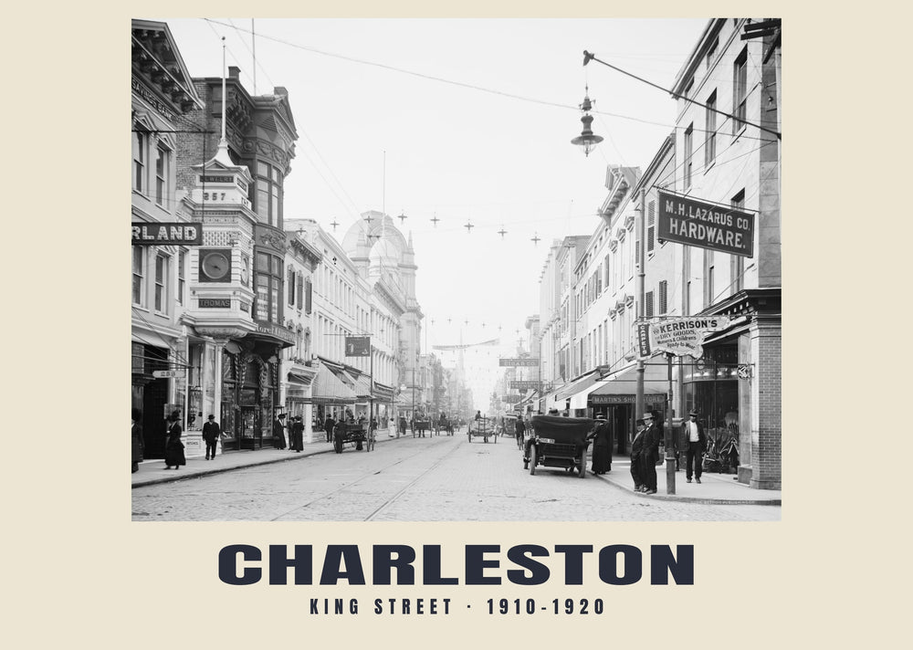 King Street, Charleston, South Carolina — 1910–1920 · Historic photograph print