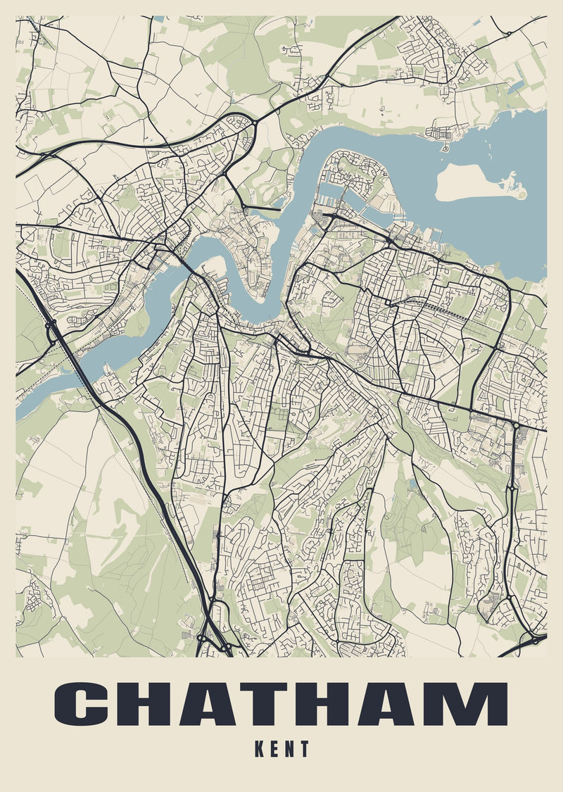 Chatham Street Map Poster