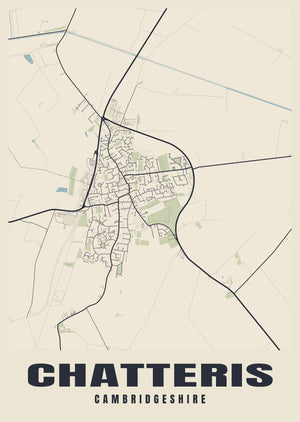 Chatteris Street Map Poster