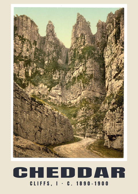 Cliffs, I, Cheddar, c. 1890–1900 Heritage Print
