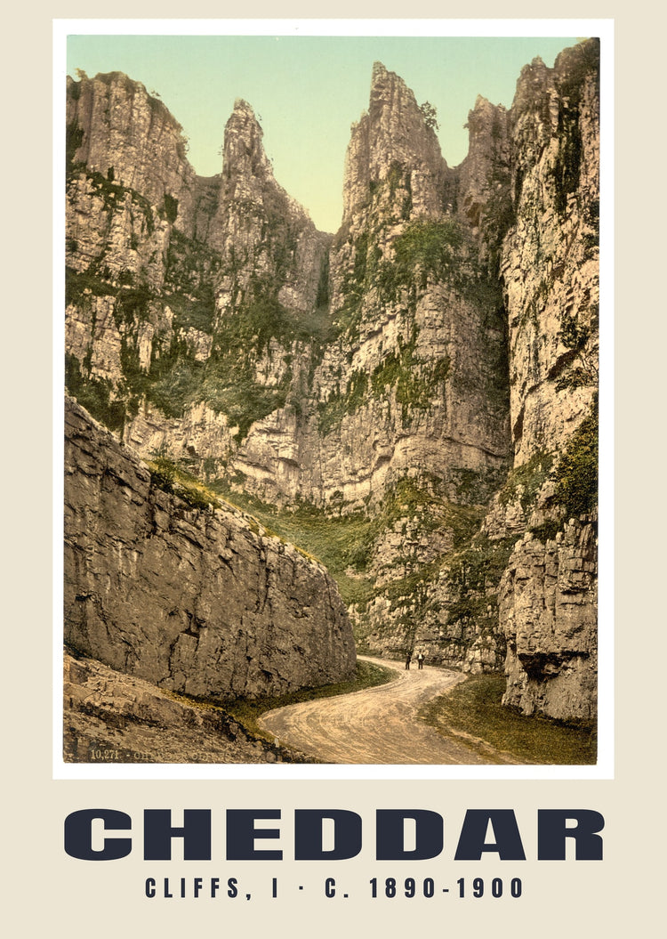 Cliffs, I, Cheddar, c. 1890–1900 Heritage Print