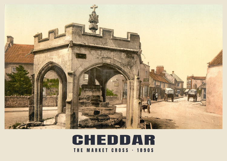 The Market Cross, Cheddar, c. 1890–1900 Heritage Print