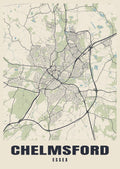 Street map poster of Chelmsford, Essex