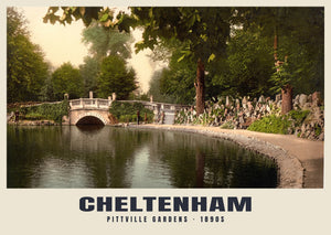 Pittville Gardens, Cheltenham, c. 1890–1900 Heritage Print