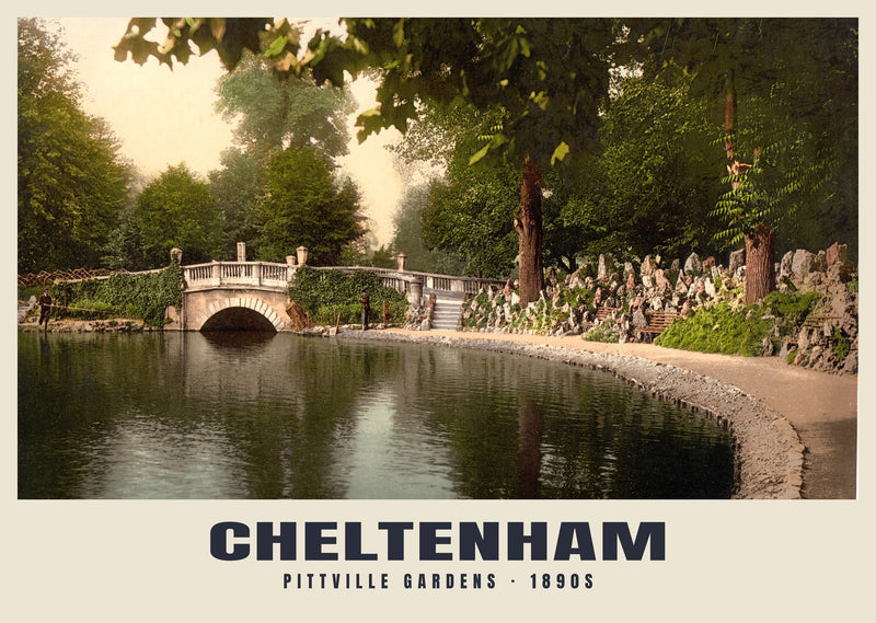 Pittville Gardens, Cheltenham, c. 1890–1900 Heritage Print