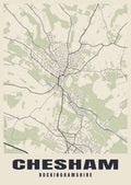 Street map poster of Chesham, Buckinghamshire
