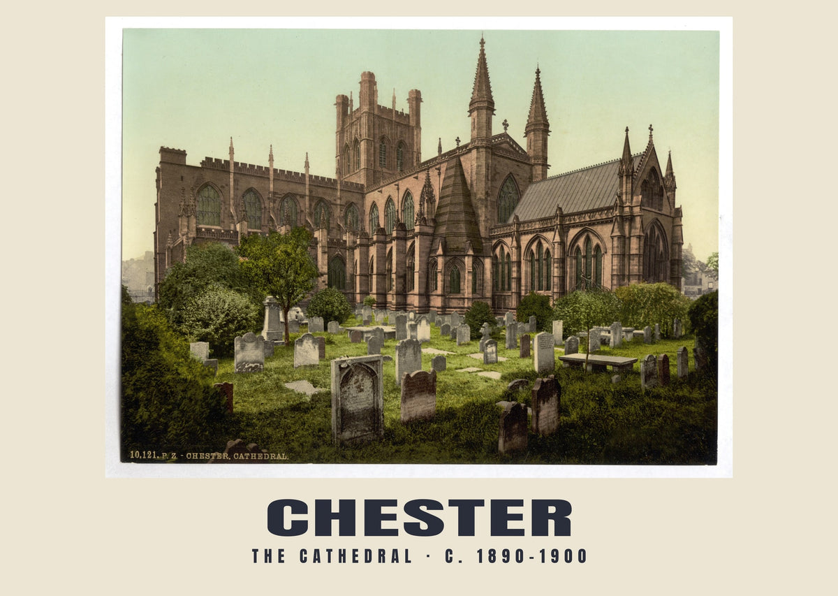 The cathedral, Chester, c. 1890–1900 heritage photograph