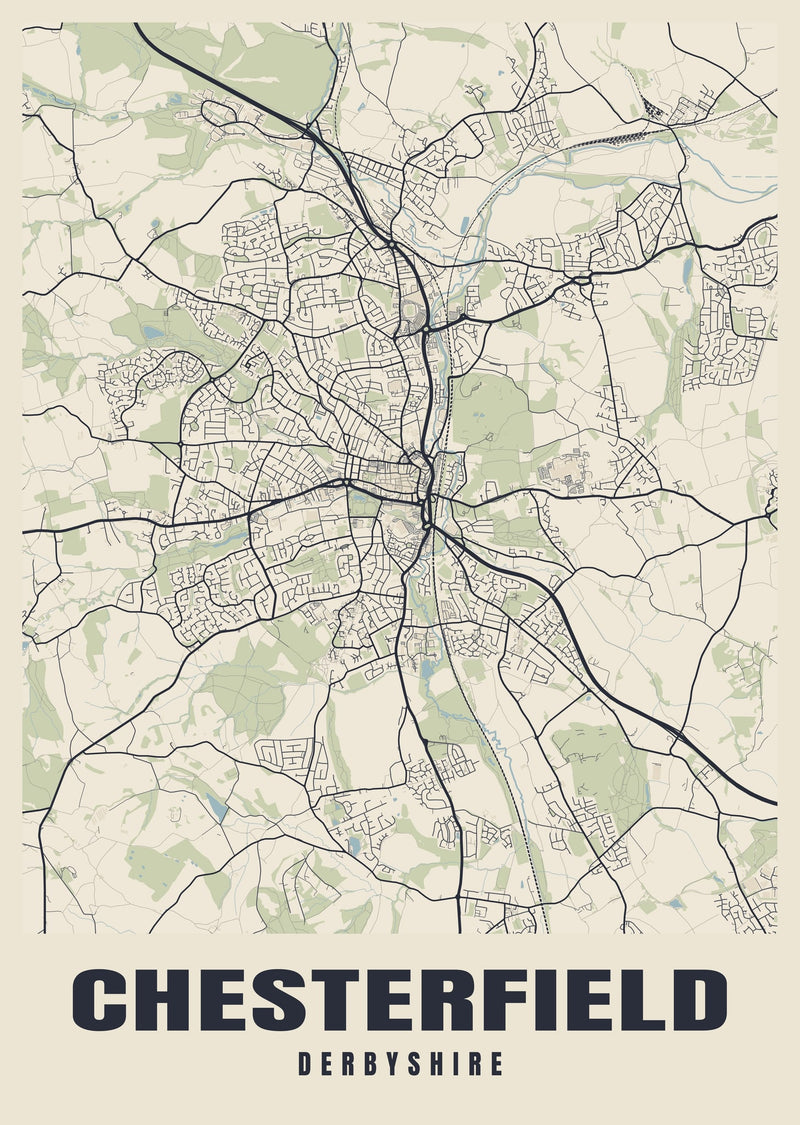 Chesterfield Street Map Poster