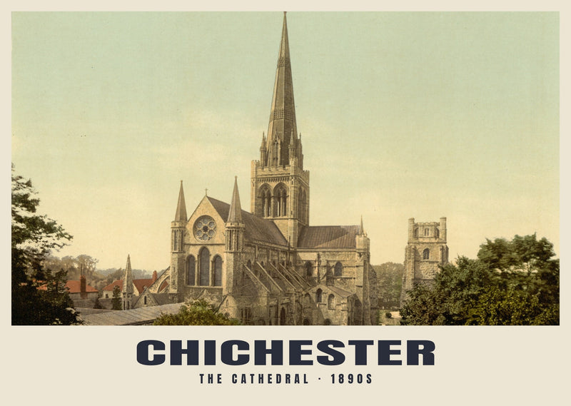 The Cathedral, Chichester, c. 1890–1900 Heritage Print