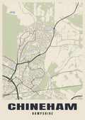 Street map poster of Chineham, Hampshire