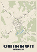 Street map poster of Chinnor, Oxfordshire