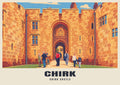 Chirk Castle poster, Retro Railway style
