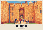 Chirk Castle poster, Retro Railway style