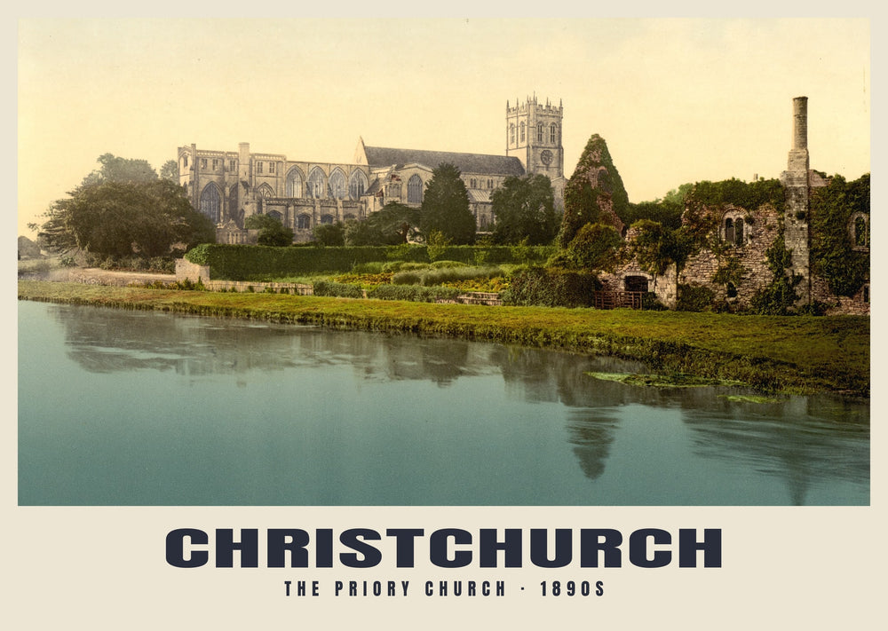The Priory Church, Christchurch, c. 1890–1900 Heritage Print