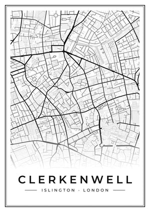 Clerkenwell Street Map Poster
