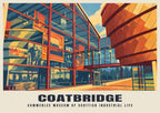 Summerlee Museum of Scottish Industrial Life, Coatbridge poster, Retro Railway style