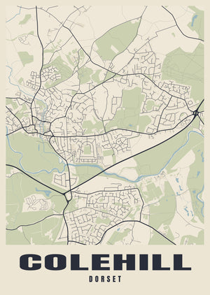 Colehill Street Map Poster