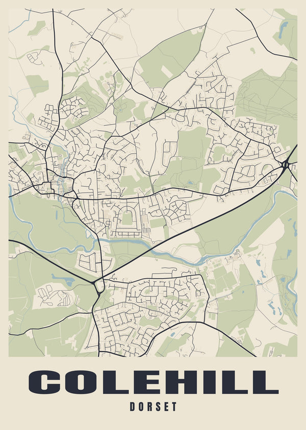 Colehill Street Map Poster