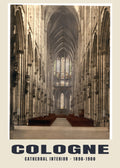Cathedral Interior, Cologne, 1890–1900 heritage photograph