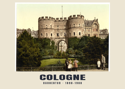 Hahnentor, Cologne — 1890–1900 · Vintage photochrom print