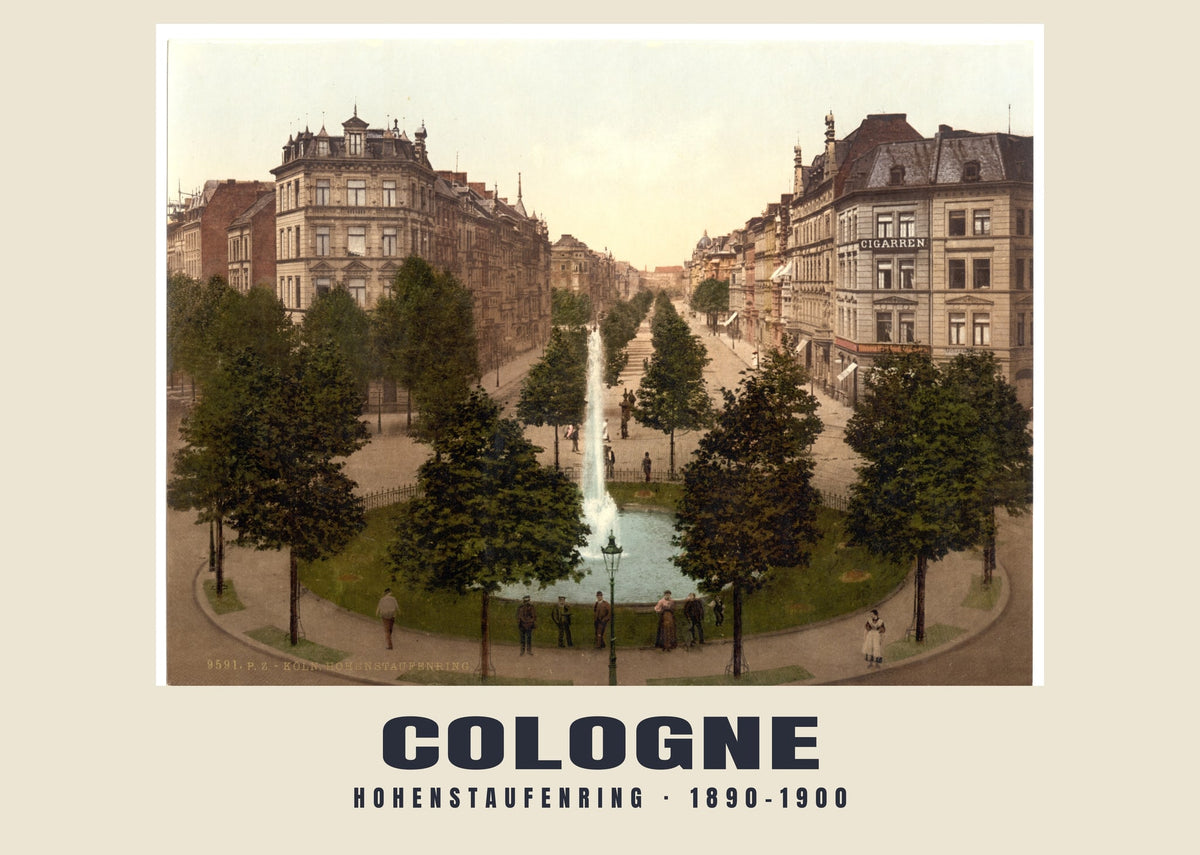 Hohenstaufenring, Cologne, 1890–1900 heritage photograph