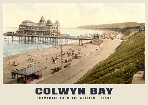 Promenade from the Station, Colwyn Bay, c. 1890–1900 Heritage Print