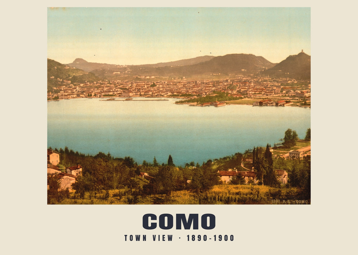 Town View, Como, 1890–1900 heritage photograph