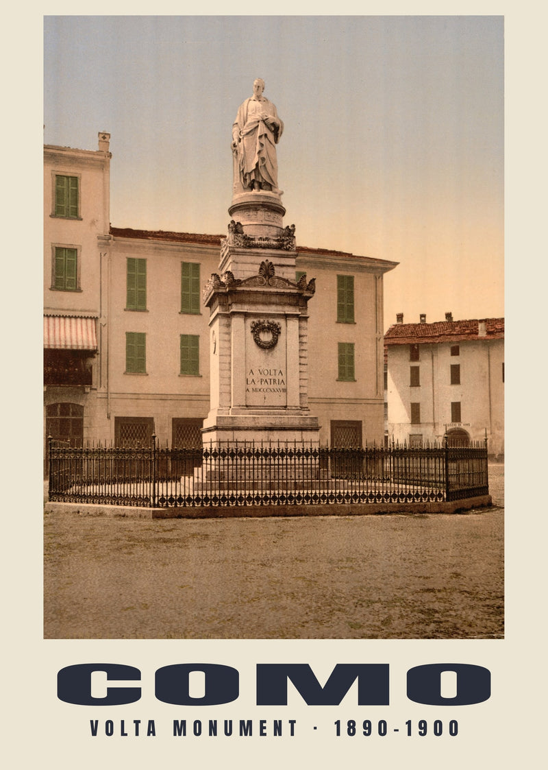 Volta Monument, Como — 1890–1900 · Vintage photochrom print