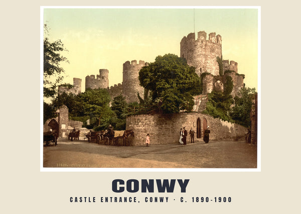 Castle entrance, Conwy, c. 1890–1900 Heritage Print