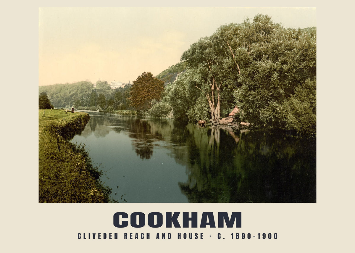 Cliveden Reach and House, Cookham, c. 1890–1900 heritage photograph