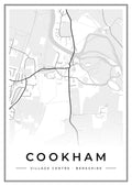 Street map poster of Cookham village centre, Berkshire