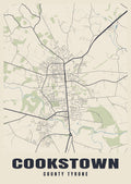 Street map poster of Cookstown, County Tyrone