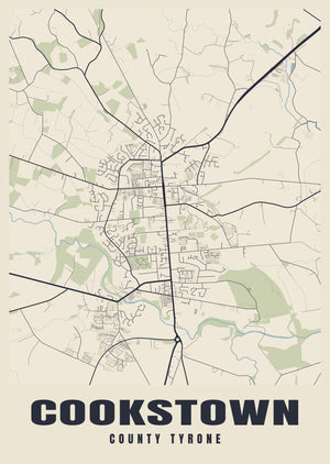 Cookstown Street Map Poster